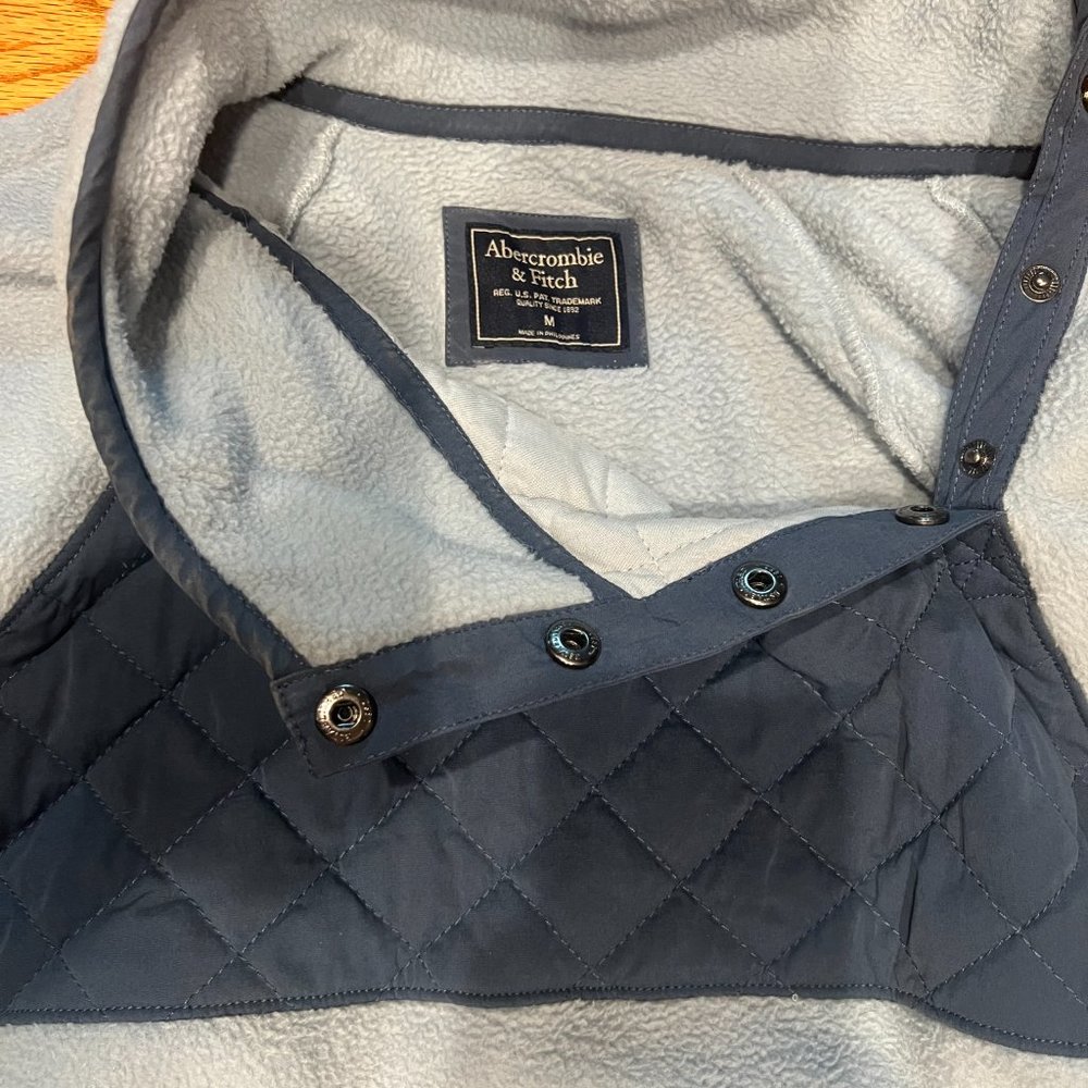 Abercrombie Asymmetrical Side Button Fleece Pullo… - image 2